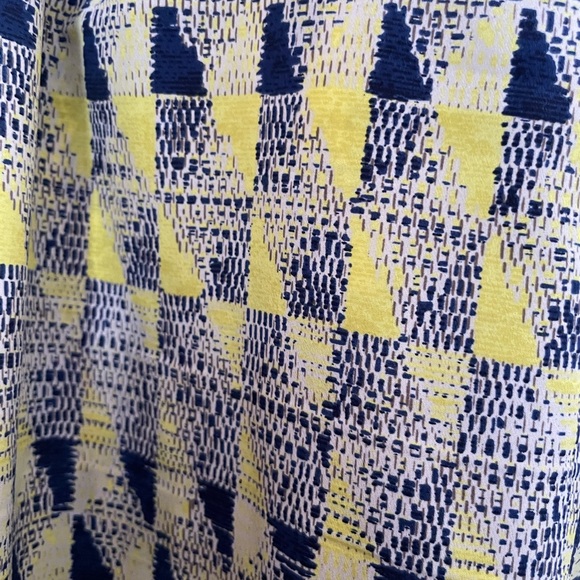 Sparkle and Fade Yellow Navy Patterned Pants - Picture 11 of 11